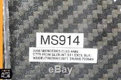 05-12 Mercedes W216 CL65 S65 SL65 AMG Carbon Fiber Intake Engine Cover OEM