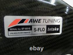 12-17 Audi C7 S6 AWE Tuning CIA Carbon Fiber CF Cold Air Intake Needs Repair 4G