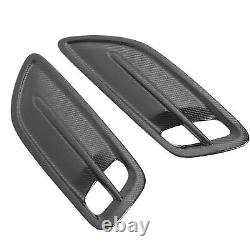 1 Pair Hood Vent Cover Carbon Fiber Decorative Air Intake Bonnet Vent Hood