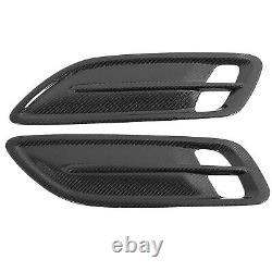 1 Pair Hood Vent Cover Carbon Fiber Decorative Air Intake Bonnet Vent Hood