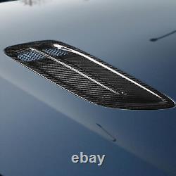 1 Pair Hood Vent Cover Carbon Fiber Decorative Air Intake Bonnet Vent Hood