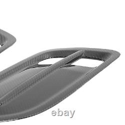 1 Pair Hood Vent Cover Carbon Fiber Decorative Air Intake Bonnet Vent Hood