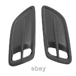 1 Pair Hood Vent Cover Carbon Fiber Decorative Air Intake Bonnet Vent Hood