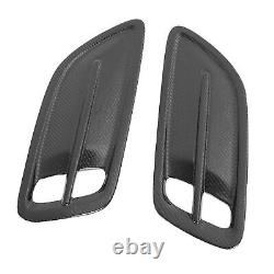 1 Pair Hood Vent Cover Carbon Fiber Decorative Air Intake Bonnet Vent Hood