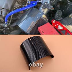 1pcs Carbon Fiber Style Cold Air Intake Filter Cone Cover Heat Shield Universal