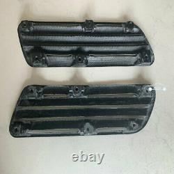 2PCS Carbon Fiber Hood Scoop Intake Vent Cover For Mitsubishi Evolution EVO 10 X