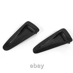 2pcs Carbon Fiber Hood Vent Bonnet Air Intake Duct For Nissan R35 GTR 2008-2015