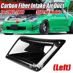 3XLeft Side Real Carbon Fiber Board Car Front Bumper Air Vent Intake6640