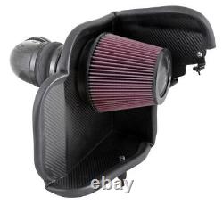 63-3079 K&N Intake fit CARBON FIBER, CHEV. CAMARO ZL1 6.2L-V8, 2012-2015