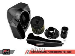 AWE Tuning for Audi B9 S4/S5 3.0T Carbon Fiber AirGate Intake with Lid awe2660-1