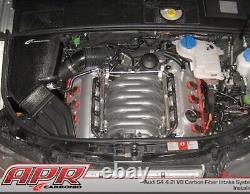 Audi S4 V8 cold air intake (APR carbonio) carbon fibre fits both B6 & B7 shape