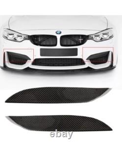 BMW F80 M3 F83 F82 M4 Carbon Fiber Upper Front Bumper Intake Splitter Trim