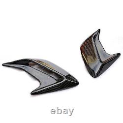 Car Side Fender Air Intake Flow Vent Cover Decoration Stickers Real Carbon Fiber