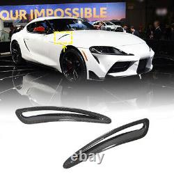 Carbon Car Hood Vents Trims for Toyota Supra A90 2019 2020 Air Flow Intake Cover
