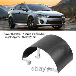 Carbon Fiber Air Intake Cone Cover Air Filter Heat Shield Auto Modified Parts