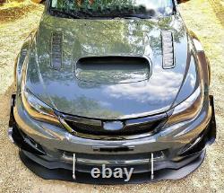 Carbon Fiber Bonnet Intake Scoop Hood Vent For Subaru Impreza WRX STi 2008-2014