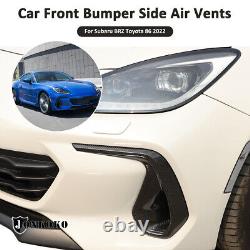 Carbon Fiber Car Front Bumper Air Intake Cover Trim For Toyota Subaru BRZ 2022