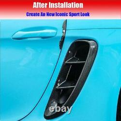 Carbon Fiber For Porsche 718 Boxster Cayman Side Vents Fender Air Intake Cover