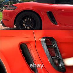 Carbon Fiber For Porsche 718 Boxster Cayman Side Vents Fender Air Intake Cover