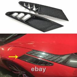 Carbon Fiber Front Bumper Air Intake Vent Cover Fit For Ferrari 458 Coupe 11-13