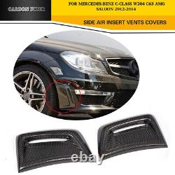 Carbon Fiber Front Bumper Side Air Vent Cover For Mercedes W204 C63 AMG 12-14
