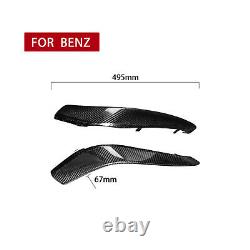 Carbon Fiber Front Bumper Spoiler Air Intake Cover For Benz W205 C63S AMG 15-21