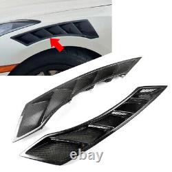 Carbon Fiber Front Fender Air Intake Vent Cover Trim For Nissan R35 GTR 2008-17