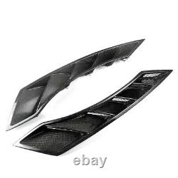Carbon Fiber Front Fender Air Intake Vent Cover Trim For Nissan R35 GTR 2008-17