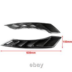 Carbon Fiber Front Fender Air Intake Vent Cover Trim For Nissan R35 GTR 2008-17