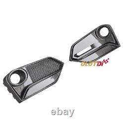Carbon Fiber Front Fog Light Cover Air Intake Grille For Honda CIVIC Fk8 Type-r