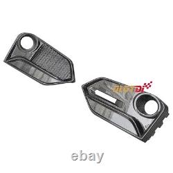 Carbon Fiber Front Fog Light Cover Air Intake Grille For Honda CIVIC Fk8 Type-r
