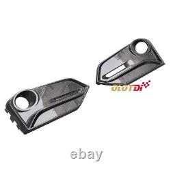 Carbon Fiber Front Fog Light Cover Air Intake Grille For Honda CIVIC Fk8 Type-r