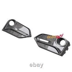 Carbon Fiber Front Fog Light Cover Air Intake Grille For Honda CIVIC Fk8 Type-r