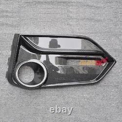 Carbon Fiber Front Fog Light Cover Air Intake Grille For Honda CIVIC Fk8 Type-r