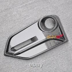 Carbon Fiber Front Fog Light Cover Air Intake Grille For Honda CIVIC Fk8 Type-r