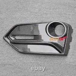 Carbon Fiber Front Fog Light Cover Air Intake Grille For Honda CIVIC Fk8 Type-r