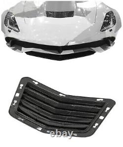 Carbon Fiber Hood Vent Insert Air Intake Ducts For Chevrolet Corvette C7 2014-19