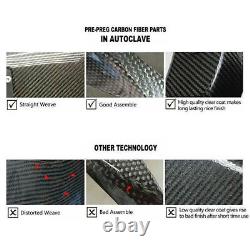 Carbon Fiber Pattern Front Dash Air Intake Ram Fairing Fit KAWASAKI ZX-10R 06-07