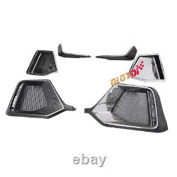 Carbon Fiber Rear Fog Light Cover Air Intake Grille For Honda CIVIC Fk8 Type-r