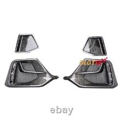 Carbon Fiber Rear Fog Light Cover Air Intake Grille For Honda CIVIC Fk8 Type-r