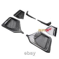 Carbon Fiber Rear Fog Light Cover Air Intake Grille For Honda CIVIC Fk8 Type-r