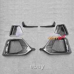 Carbon Fiber Rear Fog Light Cover Air Intake Grille For Honda CIVIC Fk8 Type-r