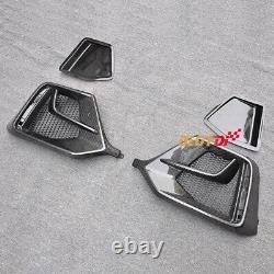 Carbon Fiber Rear Fog Light Cover Air Intake Grille For Honda CIVIC Fk8 Type-r