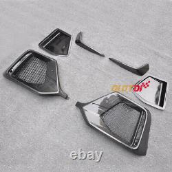 Carbon Fiber Rear Fog Light Cover Air Intake Grille For Honda CIVIC Fk8 Type-r