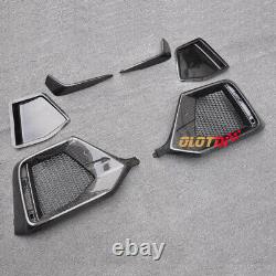 Carbon Fiber Rear Fog Light Cover Air Intake Grille For Honda CIVIC Fk8 Type-r