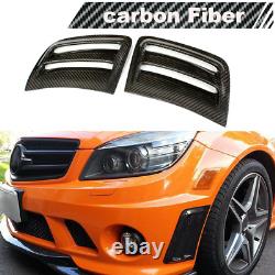 Carbon Fiber Side Air Fender Vent Trims for Mercedes Benz W204 C63 AMG 2008-2011