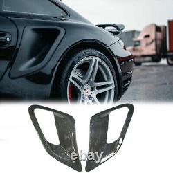 Carbon Fiber Side Fender Air Intake Scoops Vents For Porsche 997 Turbo GT2 Style