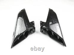 Carbon Fiber Side Tank Cover Air Intake Fairing Cowl For YAMAHA MT-09 FZ09 17-19