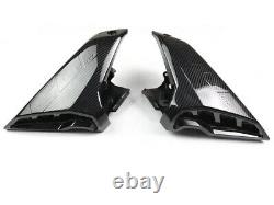 Carbon Fiber Side Tank Cover Air Intake Fairing Cowl For YAMAHA MT-09 FZ09 17-19