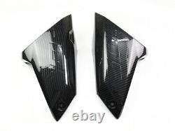 Carbon Fiber Side Tank Cover Air Intake Fairing Cowl For YAMAHA MT-09 FZ09 17-19